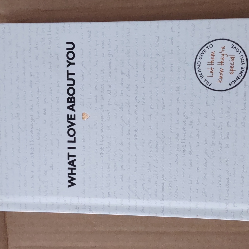 What I love about you - book